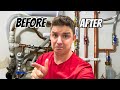 Pipework shambles to copper master piece! 