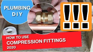 How to fit a compression fitting | Copper pipe tutorial