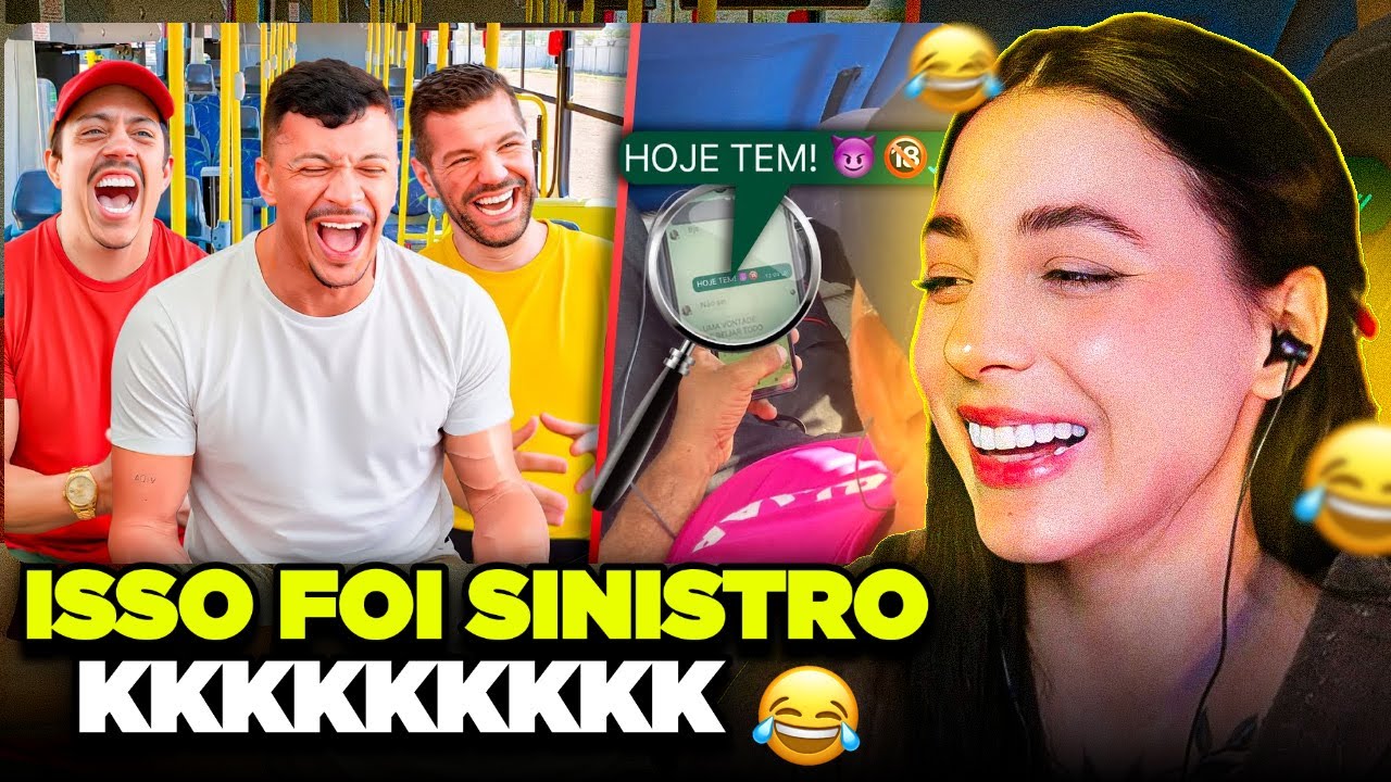 Reagindo a PESSOAS FLAGRADAS NO ÔNIBUS FALANDO SAF4DEZAS!! 😈🍆  ‹ Ellen reagindo ›