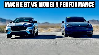 *DRAG RACE* Ford Mach E GT Performance vs Tesla Model Y Performance