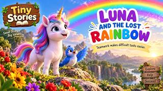 Full Where Did the Rainbow Go 🌈 | Luna’s Magical Teamwork Adventure | Tiny Stories #BedtimeStories Guide