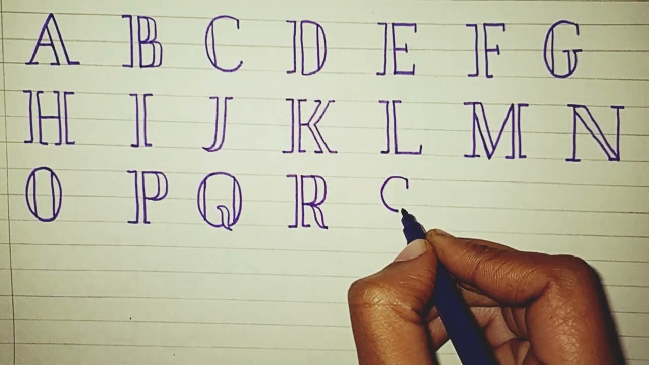 Abcd Capital Letter | alphabet stylish words | 