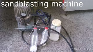 Пескоструй низкого давления своими руками . sandblasting machine .