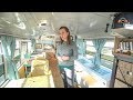 Couple Builds Beautiful School Bus Conversion As Their Fulltime Tiny Home On Wheels