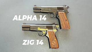 9mm Tisas ZIG 14 vs Alpha 14 - Clash of the Hi power Clones
