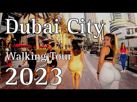 Dubai City, Downtown Dubai | Burji Khalifa Lake Walking Tour 4K | United Arab Emirates 🇦🇪