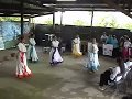 Niñas bailando musica tipica costarricense en Juan Viñas 1 de Noviembre del 2009