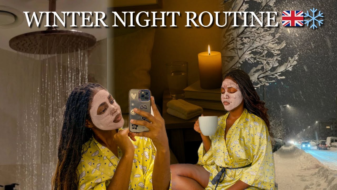 LIVING ALONE DIARIES : My Cozy Winter Night in UK🇬🇧🌙 | Soft Girl Routine + Self-Care & Meditation ❄️