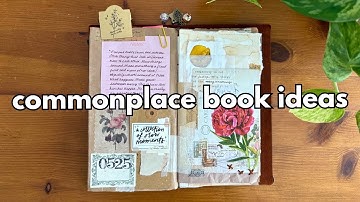 A week in my junk journals 📖✂️ Creative commonplace book, mini journal, quote ideas