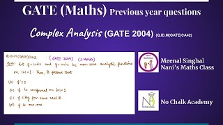Complex Analysis, GATE 2004 Question (Q.ID.M(GATE)CA42)