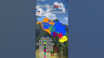 Ethnic map of Yugoslavia #shorts #mapping