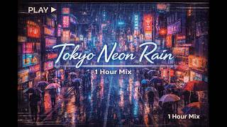 Neon Rain Night Drive 🌧️ 80s Japanese City Pop Mix | VHS Aesthetic screenshot 1