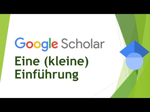 Google Scholar - Eine Einführung