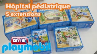 Playmobil Hôpital pédiatrique 6657+6445+6443+6659+6661+6662+6663+6660 -  Playmobil