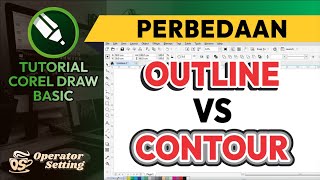 DIFFERENCE BETWEEN OUTLINE AND CONTOUR | BASIC COREL DRAW TUTORIAL