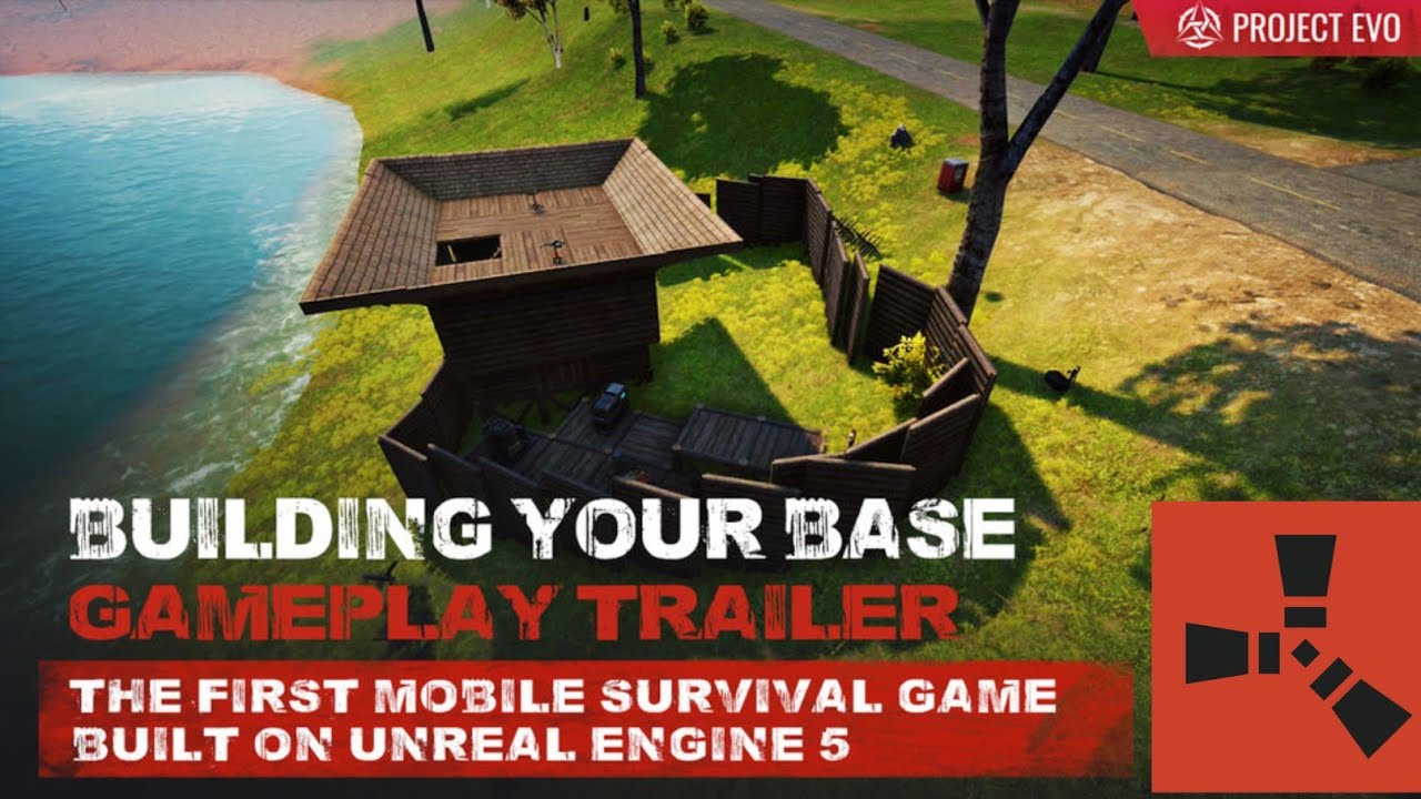 Building  your Base // Game play Trailer New Rust mobile ☆Project evo😍