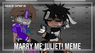 Marry Me Juliet Meme || Gacha Club || Yandere Sapnap AU || MCYT ||