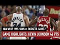 Throwback NBA West Semi Finals 1995, Suns vs Rockets Game 7 Full Highlights. Kevin Johnson 46 HD