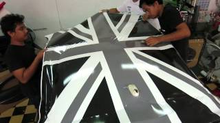 UK Flag MINI Cooper Wrap by Tony Wrap www.tonywrap.com