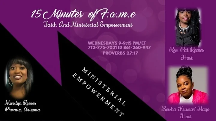 15 MINUTES OF FAME: Special Guest Marilyn Reeves -...