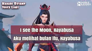 Hanabi Revamp Voice Lines Mobile Legends Dan Artinya