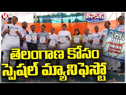 Congress Release Special Manifesto For Telangana | Lok Sabha Elections 2024 | V6 Teenmaar - V6NEWSTELUGU