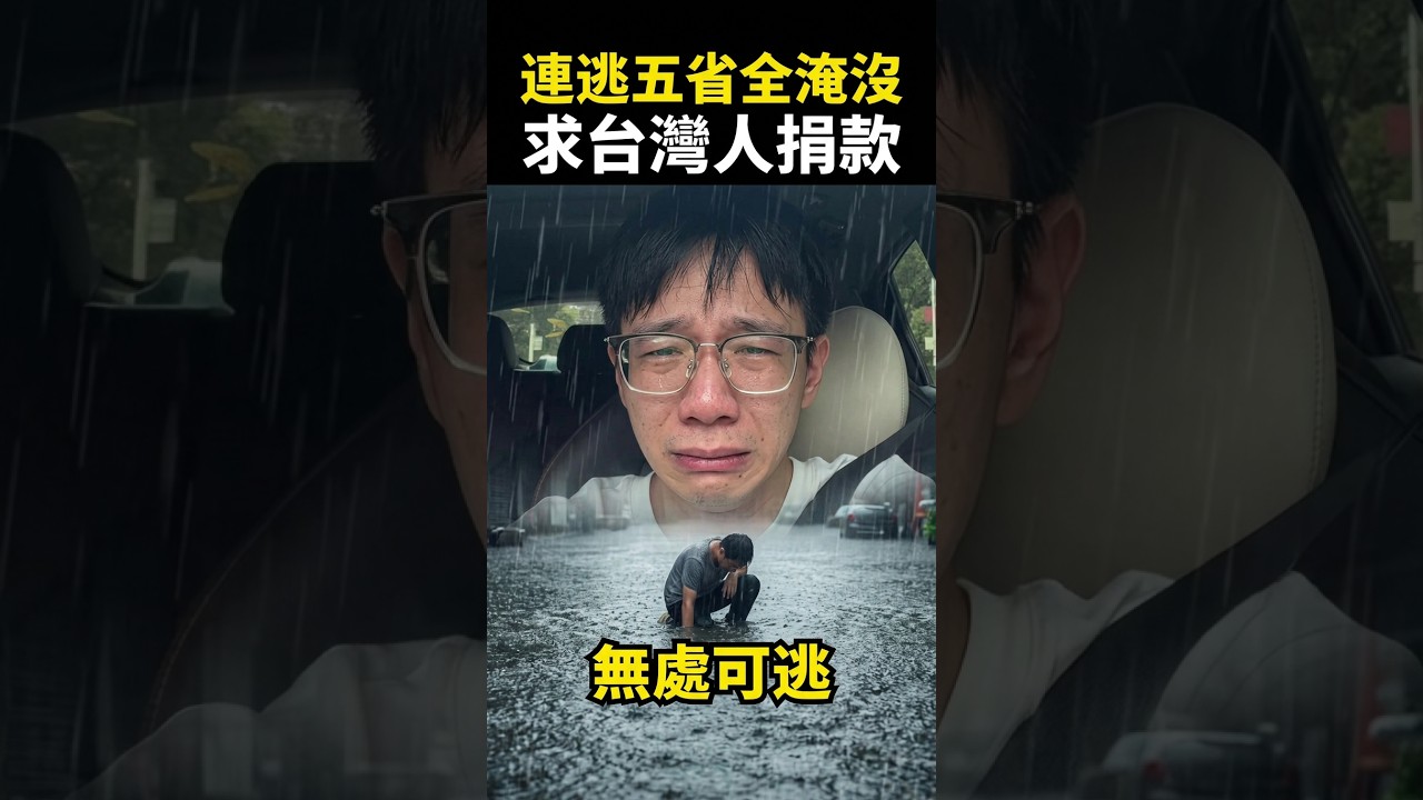 報應來了！中國人崩潰，逃到哪淹到哪，小粉紅連跨五省全滅頂，哭求台灣人捐款 #shorts 縮圖