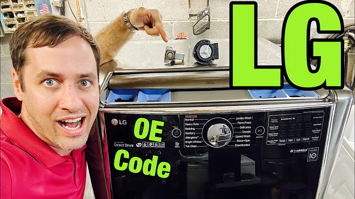 Why Your LG Washer Won’t Drain Or Spin And Throws The OE Code | Quick Drain Pump Fix | WM9000HVA