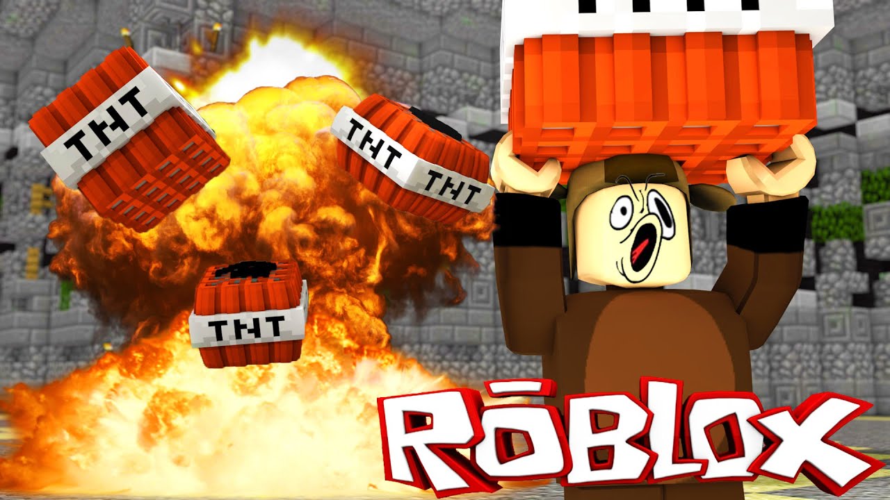 Run From Exploding Tnt In Roblox Roblox Tnt Rush Youtube - roblox tnt