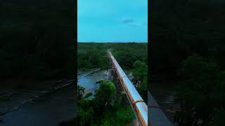 Most Beautiful Train Journey 🚂💚 #shorts #shortsfeed #ytshorts #youtubeshorts #shortvideo