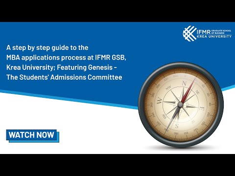 IFMR GSB MBA Applications: A step-by-step guide