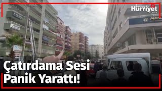 Bina Sakinleri Apartmana Girdi! Çatırdama Sesiyle Büyük Panik Yaşandı!