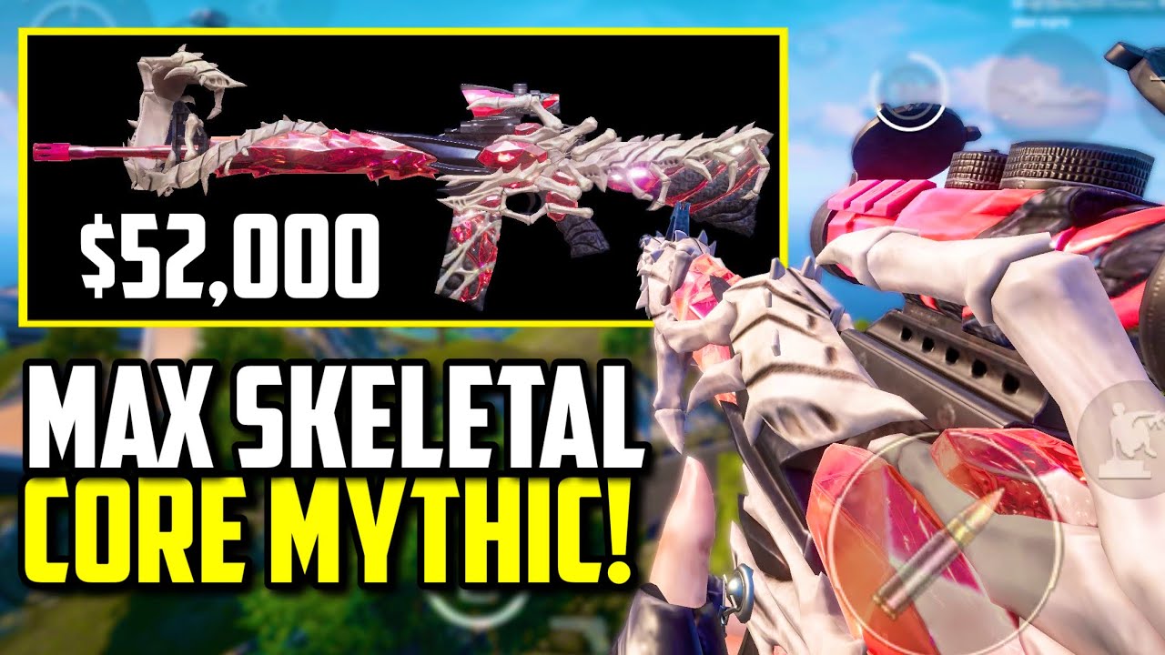 MAXED MYTHIC SKELETAL CORE M16 SKIN FOR $52,000!! | PUBG Mobile