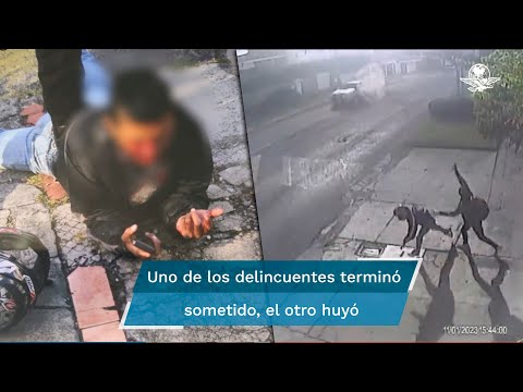 Joven enfrenta a dos asaltantes y golpea a uno en Guatemala