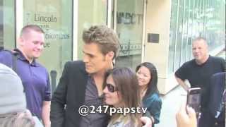 Paul Wesley Loving all his FANS at the Kelly and Michael Show in NYC (Throwback)