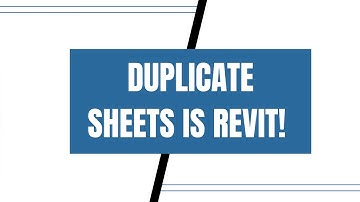 Quick Tutorial on how to Duplicate Sheets with views in Revit