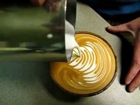 Latte Art Slow-Motion Rosetta ~ Revel Coffee Roasters