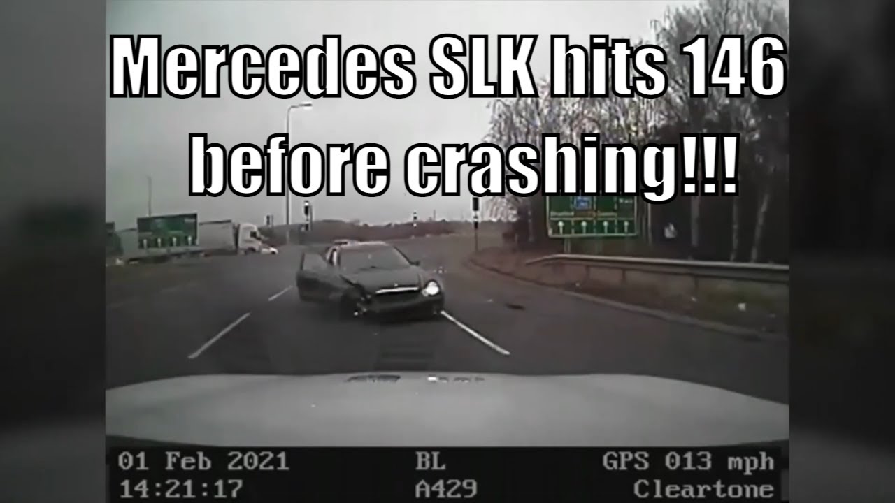 Dashcam UK. Police Chase Mercedes SLK At 146MPH before crashing. - YouTube