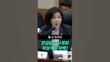 뜬금없는 나경원의 윤석열 편들기