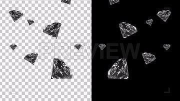 Shiny Diamonds with Alpha Channel Motion Graphics