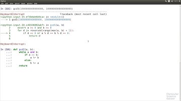 Алгоритмы теория и практика Методы - 33 урок. Практика на Python: Наибольший общий делитель