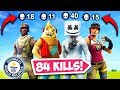 *WORLD RECORD* 84 KILLS BY 1 SQUAD! - Fortnite Funny Fails and WTF Moments! #477