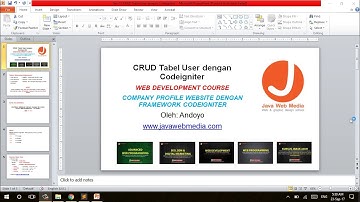 Sesi 12 CRUD Tabel User dengan Codeigniter (Website Profil Perusahaan)