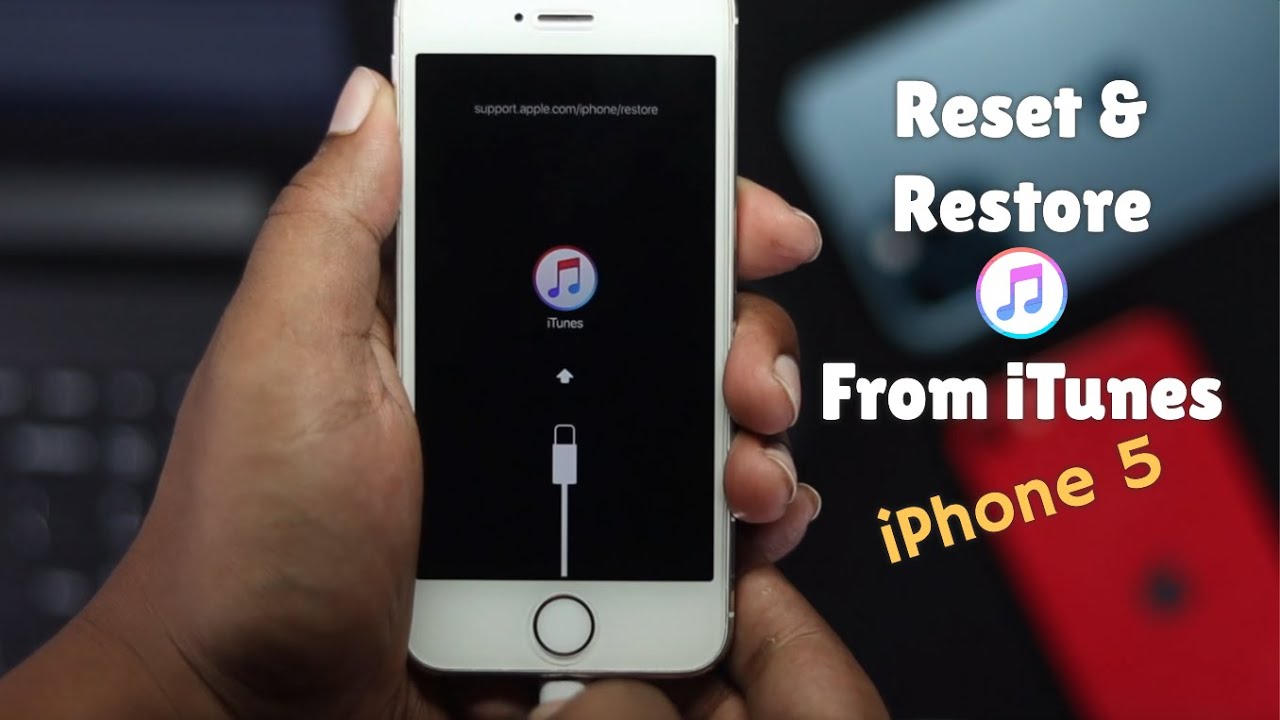 รีเซ็ต ไอ โฟน 5  Update  How to Reset iPhone 5s and FULLY Restore from iTunes | iPhone 5s/5c/5 DFU Mode