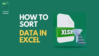 Master Sorting in Excel | Sort Text, Numbers & Multiple Columns (Beginner to Advanced)