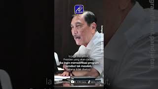 Menko Marves Luhut Pandjaitan Program Presiden Jokowi Tak Bisa Disetop