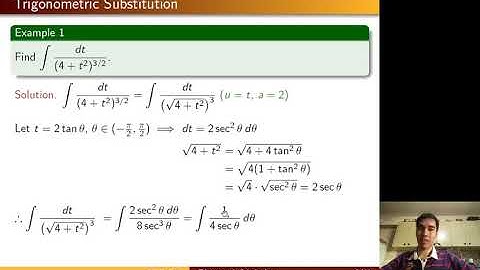 [Math 22] Disc 03 Integration by Trigonometric Substitution (Part 1 of 3)