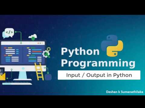 Input/Output (I/O) in python Tutorial 12 - YouTube