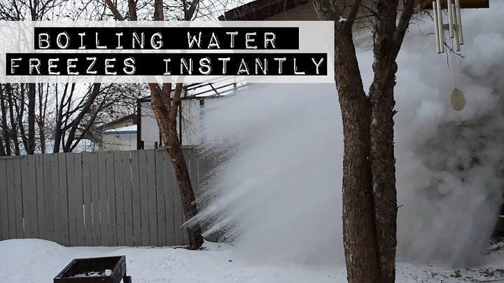 Boiling Water Freezes Instantly in Cold Weather