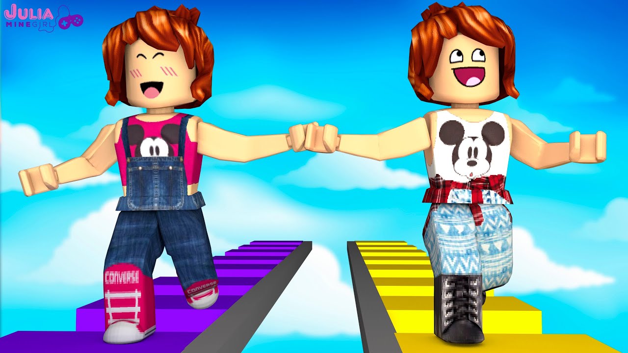 Roblox Parkour Em Dupla Two Player Obby Youtube - como jogar roblox dupla